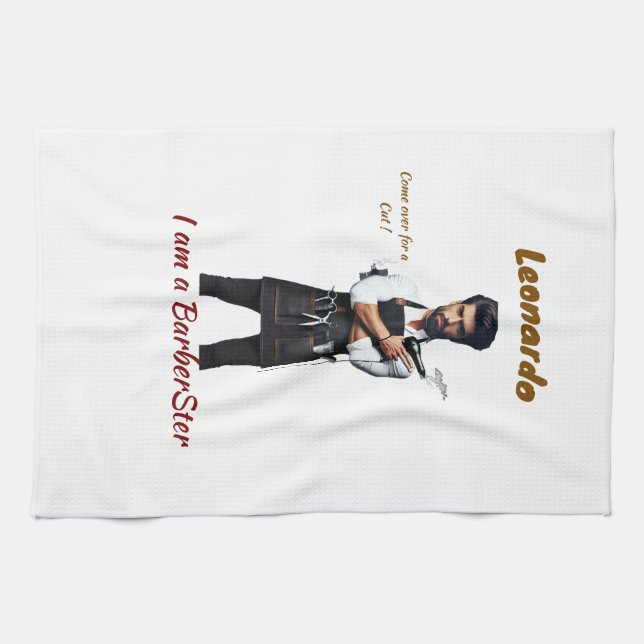 Tema för kökshanddukar Barber (Horisontell)