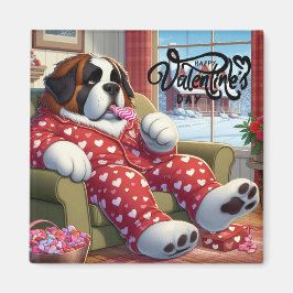 Tema för kvadratisk magnet/valetin magnet