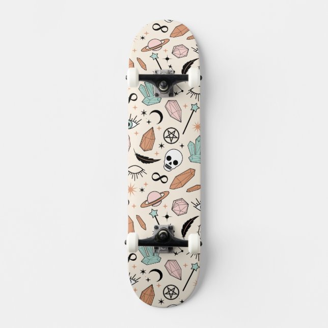 Tema för magiska Spådomar Mini Skateboard Bräda 18,5 Cm (Framsida)
