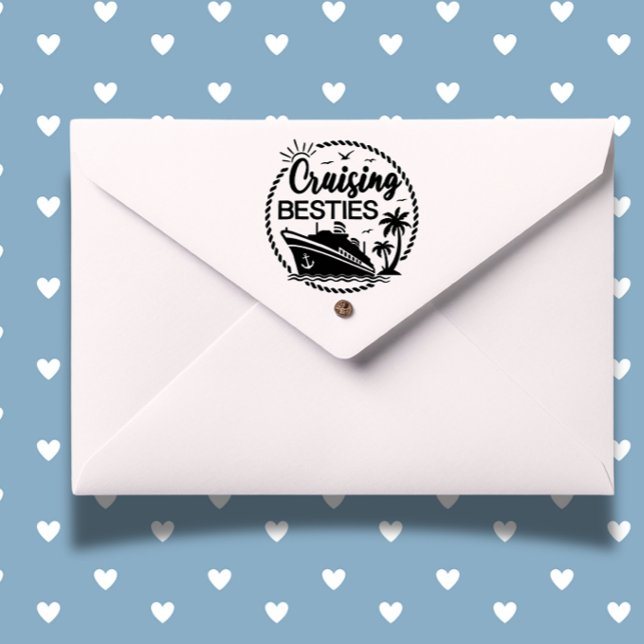 Tema för marschresor självfärgande stämpel (Celebrate friendship with the Cruising Besties self-inking stamp )