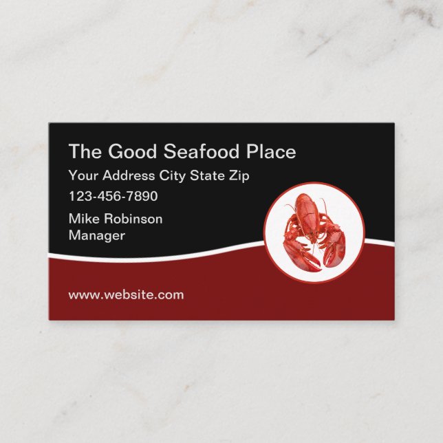 Tema för modern legodovisning för matsthållare visitkort (Framsida)