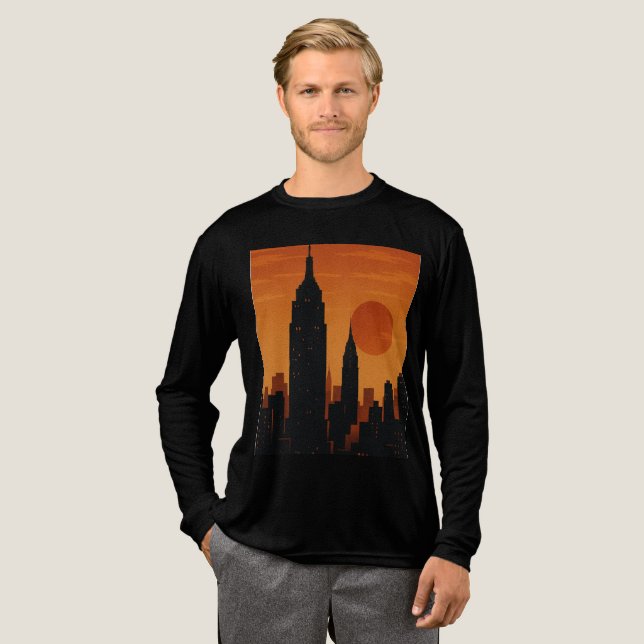 Tema för New York City T Shirt (Hel framsida)
