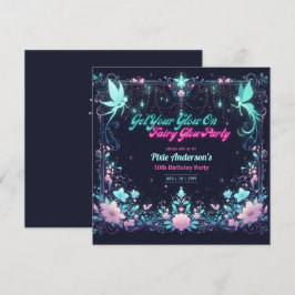 Tema för Party-blommor - Fairytale efter Mörk Inbjudningar