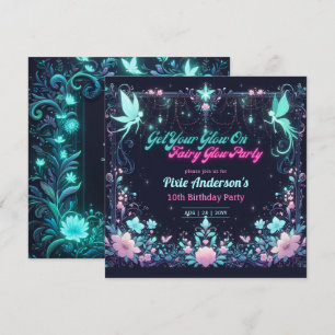 Tema för Party-blommor - Fairytale efter Mörk Inbjudningar