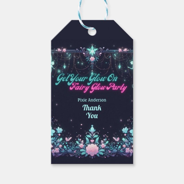 Tema för Party-blommor - Fairytale efter Mörk Presentetikett (Framsidan)