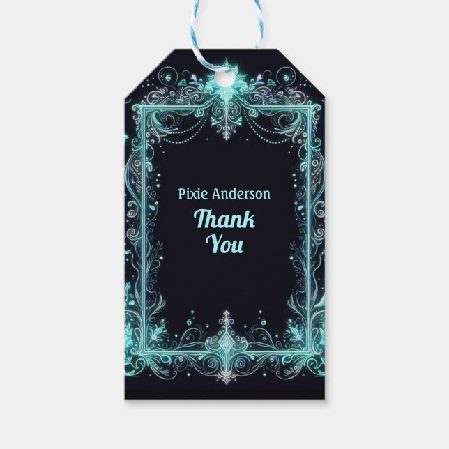 Tema för Party-blommor - Fairytale efter Mörk Presentetikett (Framsidan)