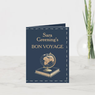 Tema för passet Stil Bon Voyage Travelers tema Tack Kort