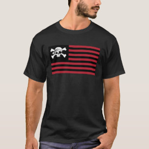 Tema för Prata som en pirat i Pirat Flagga T Shirt