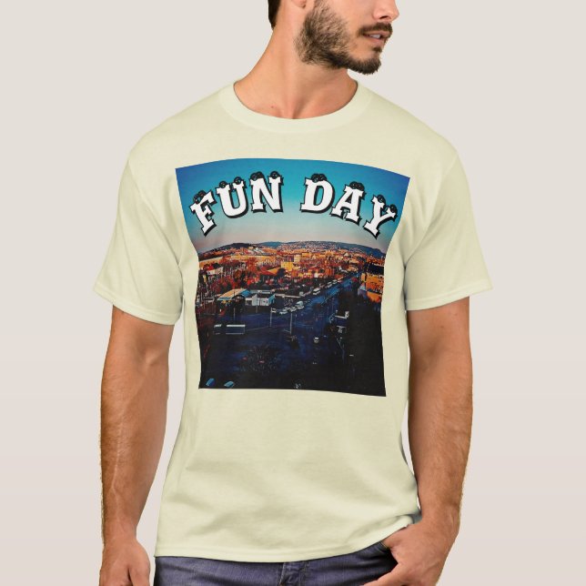 Tema för roligt Dag T Shirt (Framsida)
