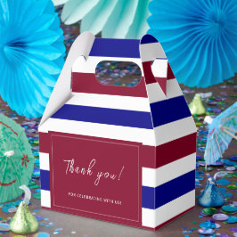 Tema för royal Red och Blue Bröllop Presentaskar