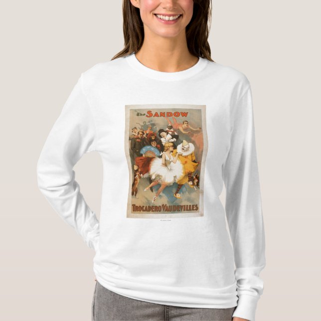 Tema för Sandow Trocadero Vaudevilleskarneval T Shirt (Framsida)