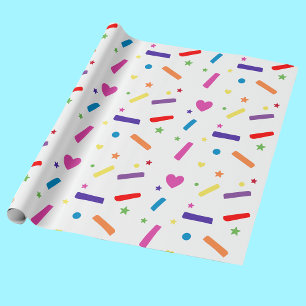 Tema för Sweet Sprinkle-Födelsedagsfest Presentpapper