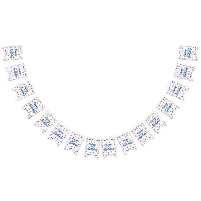 Tema för Sweet Sprinkle-Födelsedagsfest Vimplar (Alla)