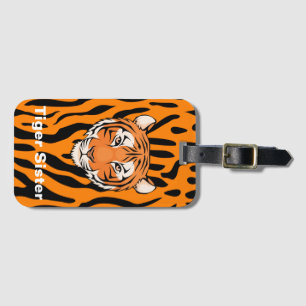 Tema "för syster för tiger" för springa för bagagebricka