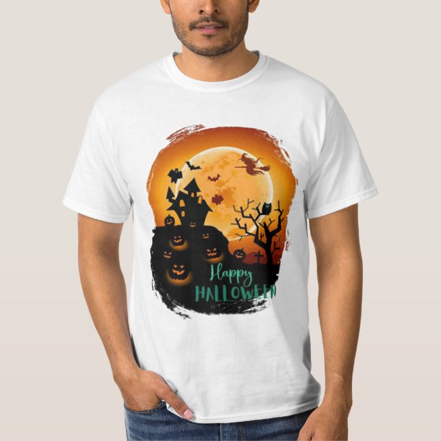 Tema för T-shirt-bild Halloween T Shirt (Framsida)