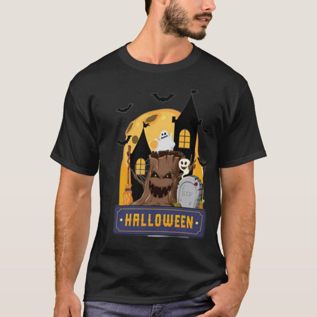 Tema för T-shirt-bild Halloween T Shirt (Framsida)