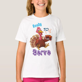 Tema för Thanksgiving i Cute Turkey T Shirt