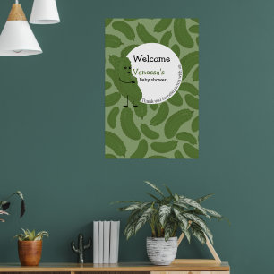 Tema för välkomstbabydusch för dräktiga betor poster
