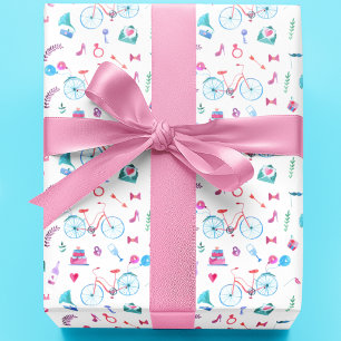 Tema för vattenfärg Bröllop Presentpapper