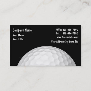 Tema för yrkesmässig Golf Visitkort
