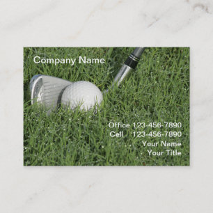 Tema för yrkesmässig Golf Visitkort