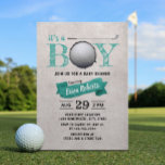 Tema Teal för golf Boy Shower Sport Inbjudningar<br><div class="desc">Sport Tema Golf Boy Shower Teal Inbjudningar.</div>