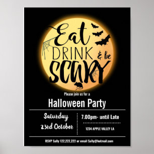 Temaevenemang i halloween fest poster