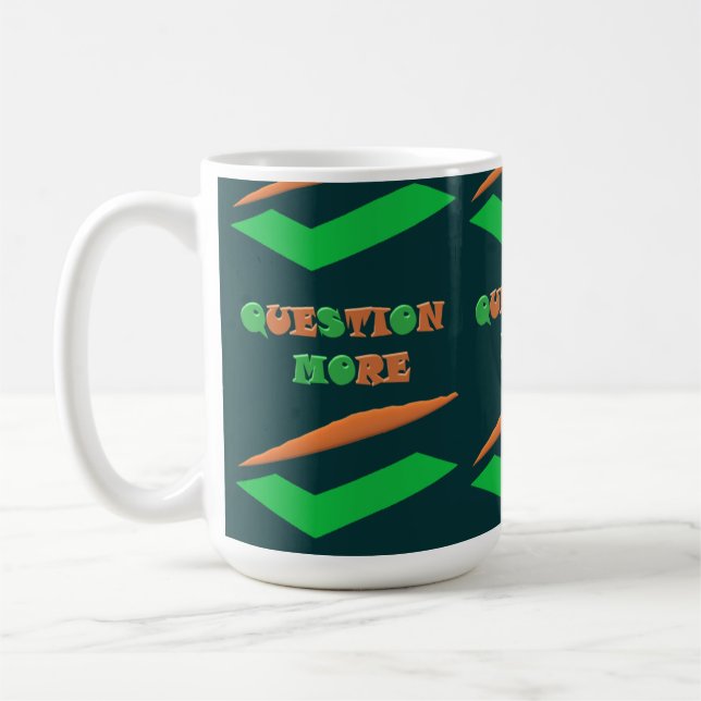 Temafråga för Modern mörk färg Kaffemugg (Vänster)