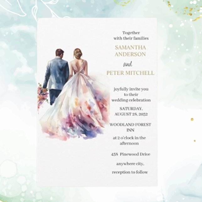 Temainbjudan till Rustic Ro Boho Blommigt bröllop Inbjudningar (Invite loved ones to your special day with our Rustic Rose Boho Floral wedding invitations )