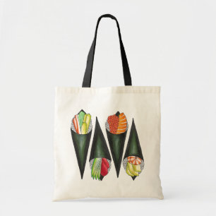Temaki Sushi Hand Roll Rolls Japanska Food Cuisine Tygkasse