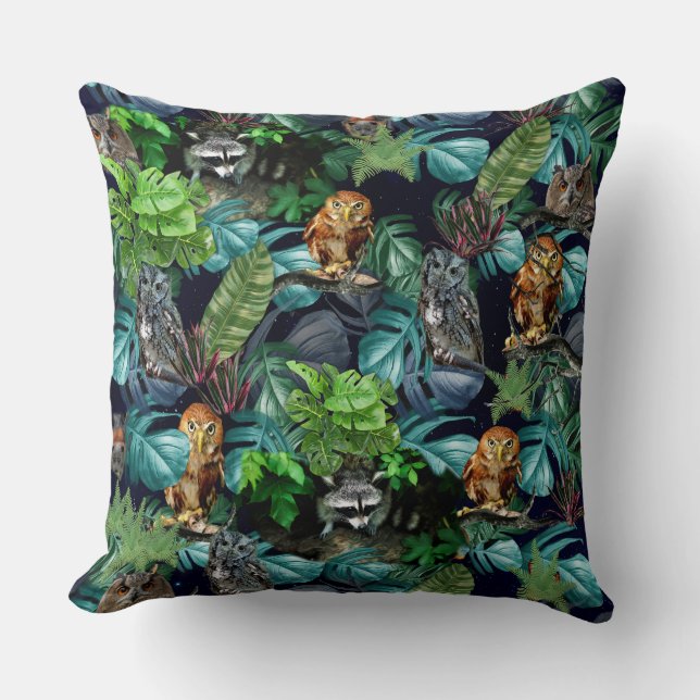 Teman för nattliv i party firande kudde (Framsida)