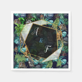 Teman för nattliv i party firande pappersservett