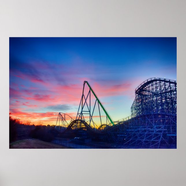 Temapark i Carowinds Poster (Framsidan)