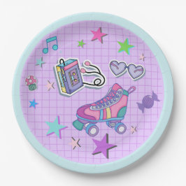 temaparty, rullskridskor, musik, stjärnor