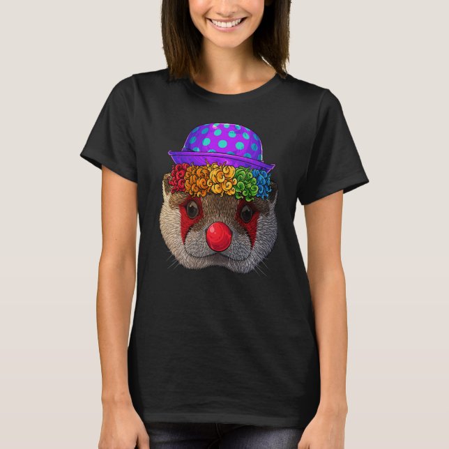 Temapartyet Clown Otter Circus Carnival Costume T Shirt (Framsida)