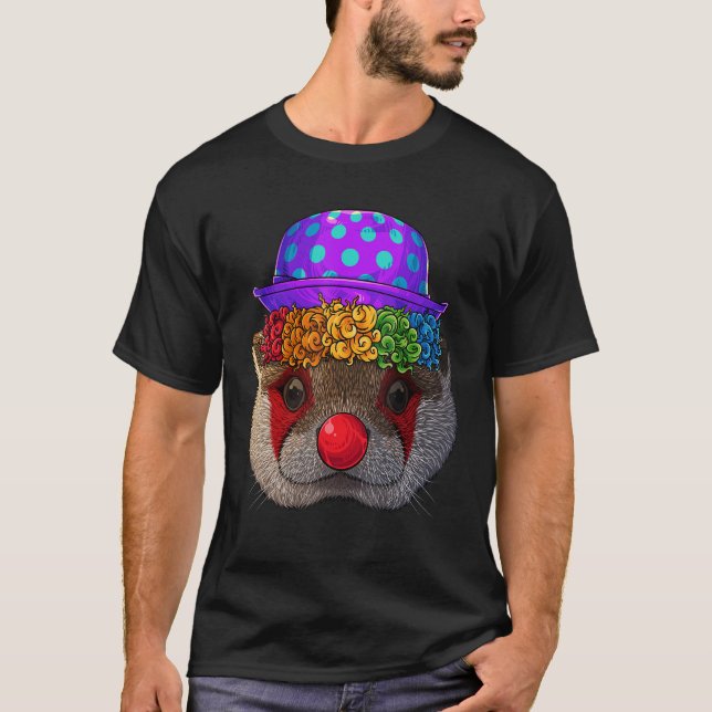 Temapartyet Clown Otter Circus Carnival Costume T Shirt (Framsida)