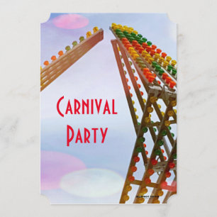 Temapartyet Colorful Sizzler Ride Carnival Inbjudningar