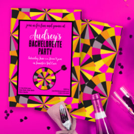 Temapartyet Darts Bachelorette Inbjudningar
