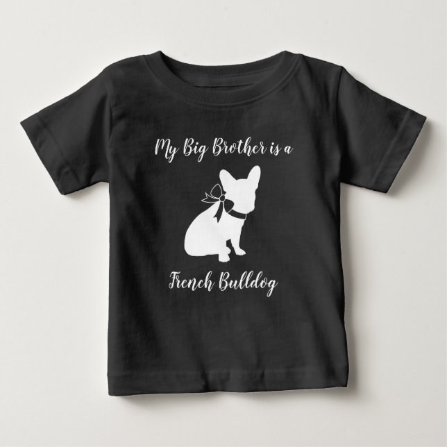 Temapartyet fransk Bulldog - Neutralten Babykläder T Shirt (Framsida)