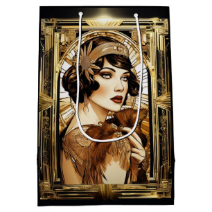 Temapartyet Gatsby flapper Girl brunette 1920