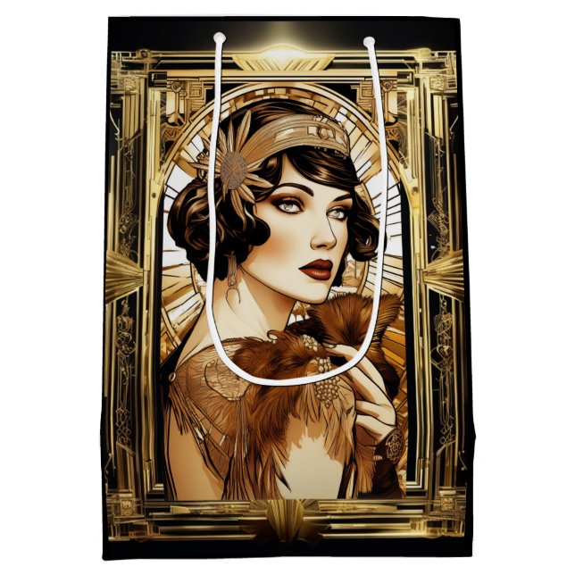 Temapartyet Gatsby flapper Girl brunette 1920 (Baksidan)