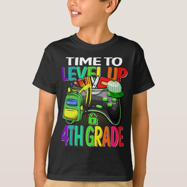 Temapartyet Tid för att jämna upp det fjärde Klass T Shirt (Framsida)