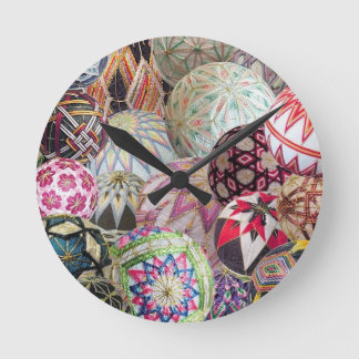 Temari Montage Clock Rund Klocka