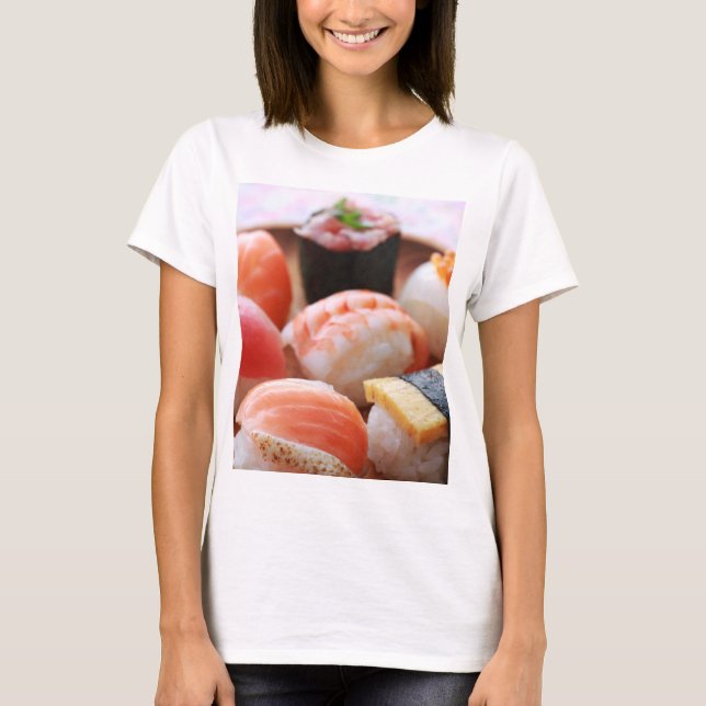 Temari Sushi Style – Round and cute T Shirt (Framsida)