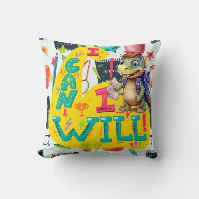 Temat Dinosaur Back to school inspiration Kudde (Framsida)