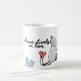Temat kärlek och katt mugg