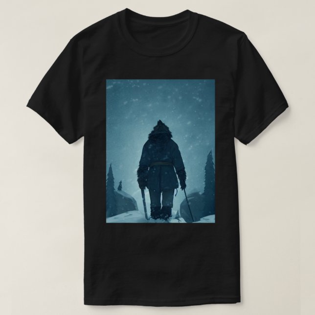 Temat Lång mörk T Shirt (Design framsida)