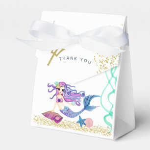 Tematisk Födelsedagsfest för Sjöjungfru av vattenf Presentaskar