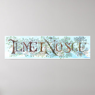 Tematisk nosutskrift poster