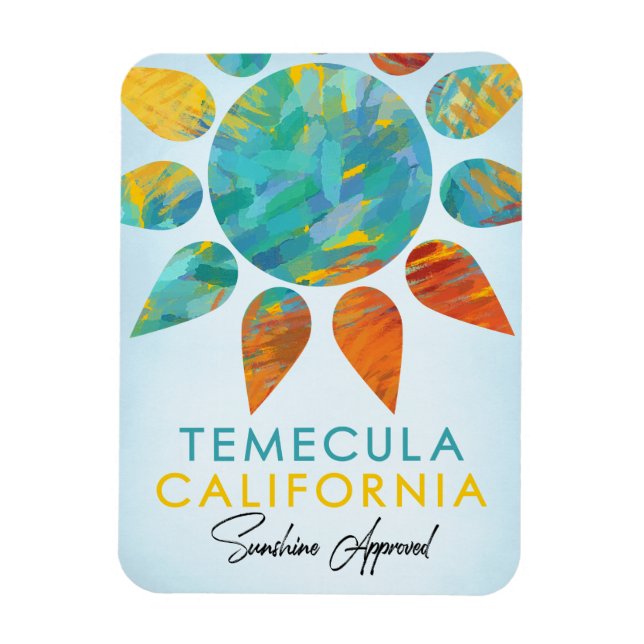 Temecula California Sunshine Travel Magnet (Vertikal)
